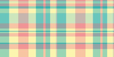 Kaliteli tekstil kontrol kalıpları, kumaşsız branda kumaşlar. Açık ve turuncu renk paletinde kısa vektör ekose arkaplan dokusu.
