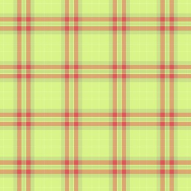 Hassas ekose kumaş, beyefendi vektör ekoseli arka plan. Web sitesi tekstil deseni kireç ve turuncu renk paleti ile kontrol.