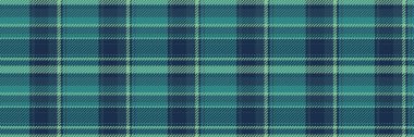 Torba tartan ekose kumaş, mükemmel vektör kontrolü. Serin arkaplan kumaş deseni mavi ve koyu renk paletinde.