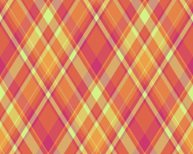 Argyle geometrik eşkenar dörtgenin kusursuz deseni. Harlequin duvar kağıdı tasarımını kontrol et. Web geçmişi için klasik elmas şekilli tekstil malzemesi, baskı kumaşı, kazak, ambalaj kağıdı, hediye kartı, davetiye.