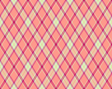 Canlı, pastel pembe ve krem köşeli ekose desenli. Tekstil tasarımı, web sitesi geçmişi veya el işi projeleri için mükemmel.
