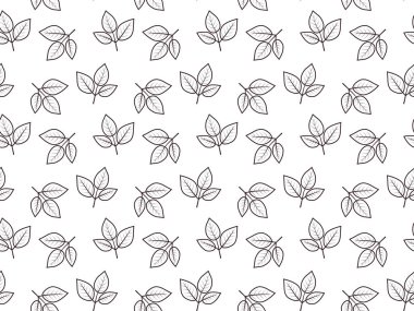 Zarif minimalist yaprak deseni. Tekstil tasarımı, ambalaj, web sitesi geçmişi ya da temiz, doğal bir estetiğe ihtiyaç duyan her proje için mükemmel..