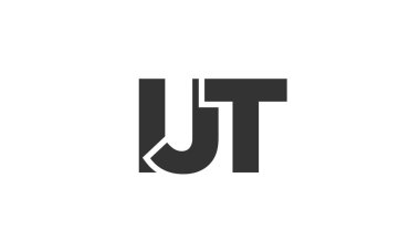 Güçlü ve modern kalın metinli IJT logo tasarım şablonu. Basit ve minimal tipografi içeren ilk tabanlı vektör logosu. Moda şirket kimliği.