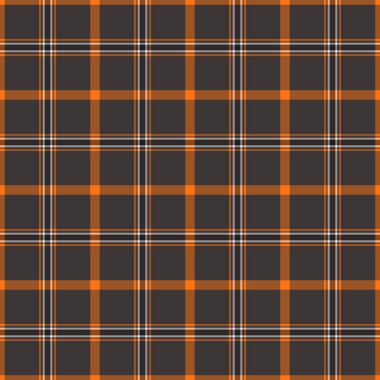 Tatil desenli tartan tekstil, görkemli kumaş kontrol dokusu. Değişim arka plan ekose vektörü koyu ve turuncu renk paletinde pürüzsüz.