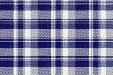 Perfection seamless pattern background, paper tartan fabric textile. Popular plaid check texture vector in white and dark color. clipart