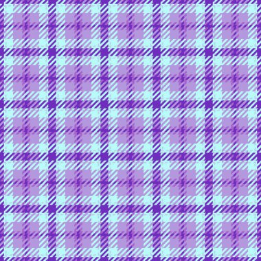 Canlı mor ve açık mavi ekose desenli. Tekstil tasarımları, moda, web siteleri ve markalaşma için mükemmel..