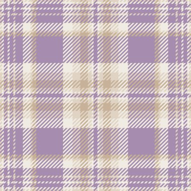 Website check plaid tartan, comfortable background texture textile. Pretty seamless fabric vector pattern in pastel and white colors palette. clipart