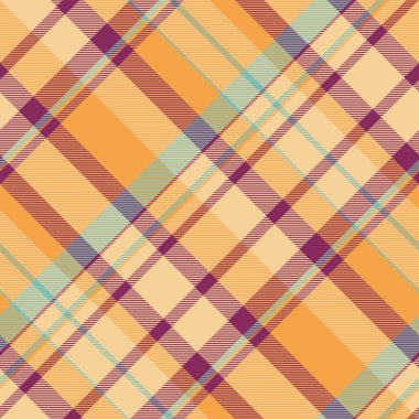 Canlı sonbahar ekose desenli. Sıcak, dünyevi tonlar sonbahar modası, ev dekorasyonu ya da web sitesi geçmişi için mükemmel, rahat ve şık bir doku yaratır..