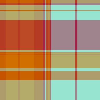 Sıcak ve serin tonlarda canlı, soyut ekoseli desen. Tekstil tasarımı, web sitesi geçmişi ya da moda çizimleri için mükemmel..