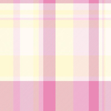 Güzel bir arka plan tekstili, saf kumaş kumaş tartlı kontrol. Limonlu şifon ve fildişi renk paletinde kusursuz desensiz ekose vektör.