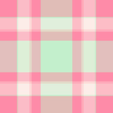 Mevsim şablonu pürüzsüz, pejmürde tekstil kontrol vektörü. Takım elbise desenli kumaş kumaş açık ve kırmızı renk paleti.