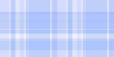 Piksel kontrol vektör tekstili, sezonsuz desenli tartan. Sevimli arka plan kumaş ekoseli mavi ve açık renk paleti.