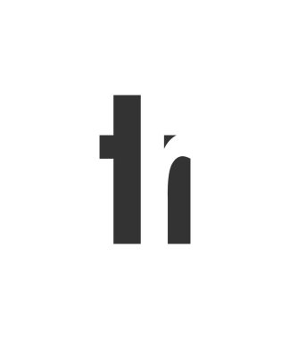 TR yaratıcı geometrik başlangıç tabanlı modern ve minimal logo. Moda yazıtipleri harfi.
