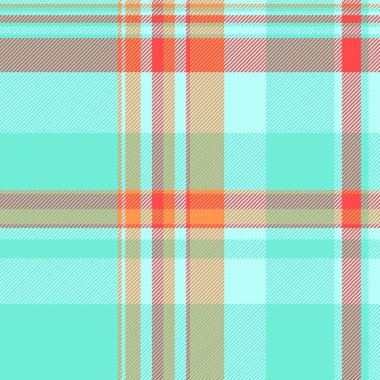 Canlı deniz mavisi, turuncu ve bej rengi ekose desenli. Tekstil tasarımı, moda, web siteleri ya da neşeli, yazlık bir dokuya ihtiyaç duyan her proje için mükemmel..