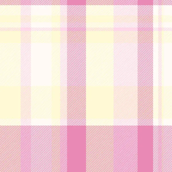 Güzel bir arka plan tekstili, saf kumaş kumaş tartlı kontrol. Limonlu şifon ve fildişi renk paletinde kusursuz desensiz ekose vektör.