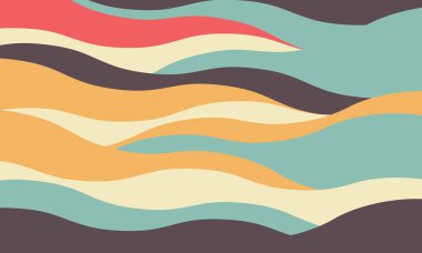 Sessiz pastel tonlarda soyut dalgalı desen. Özgeçmiş, web sitesi tasarımı ya da baskı projeleri için mükemmel. Sakinlik, akıcılık ve eski tarz duyguları çağrıştırıyor. Modern ve minimalist tasarımlar için ideal..