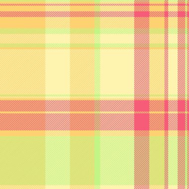 Yazları kusursuz kumaş tartan, hurda desenli tekstil kontrolü. Kehribar ve sarı renk paletinde kalıtım arkaplan dokusu vektör ekoseli.