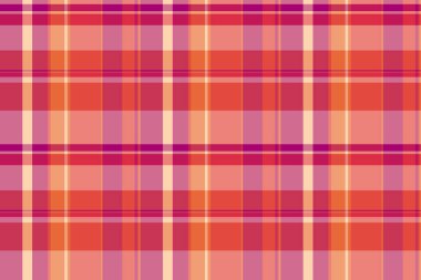 Canlı mercan, pembe ve ekose desenli krema. Tekstil tasarımı, web sitesi geçmişi ya da moda projeleri için mükemmel. Bu neşeli, pürüzsüz doku sıcaklığı ve tarzı çağrıştırıyor..