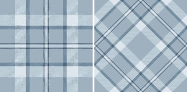 Zarif mavi ekose desenli zarif ikili. Tekstil tasarımı, moda veya web sitesi geçmişi için mükemmel.