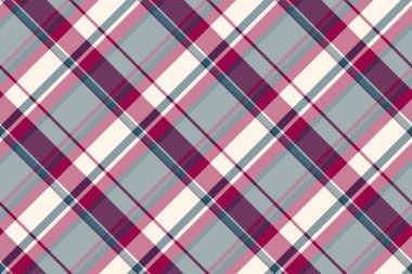 Zarif çapraz ekose desenli yumuşak pembe, leylak rengi, gri ve beyaz. Tekstil tasarımı, giysi, ambalaj kağıdı ya da web geçmişi için mükemmel..