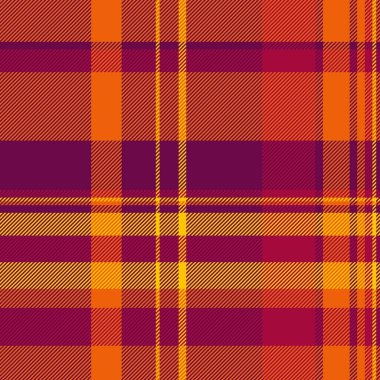 Etnik kontrol vektör dokusu, kral arka plan tartan ekoseli. Bahar tekstil deseni pembemsi ve parlak renk paletinde kusursuz kumaş.