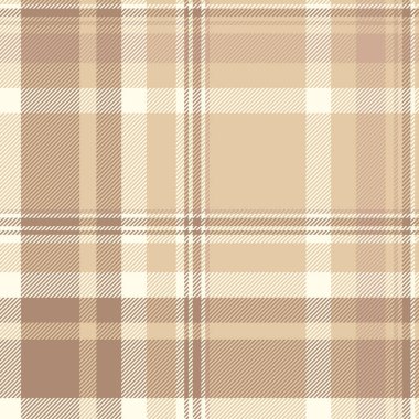 Çeşitli ekose desenli kumaş, düzen dokusu vektör tekstili. Açık ve turuncu renk paletinde arkaplansız tartan denetimi.