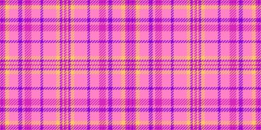 Canlı pembe, mor ve altın ekose desenli. Moda, tekstil ve web sitesi geçmişi için mükemmel. Bu neşeli, tekrarlayan doku neşe ve enerjiyi çağrıştırıyor..
