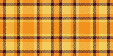 Sıcak turuncu ve kahverengi renklerde canlı sonbahar ekoseli desen. Hatalı temalı tasarımlar, tekstil baskıları, web sitesi geçmişi veya mevsimsel markalaşma için mükemmel.