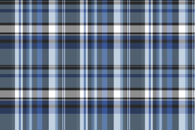 Klasik mavi ve beyaz ekose desenli. Moda, ev dekorasyonu ve web sitesi geçmişi için çok yönlü tekstil dokusu ideal.