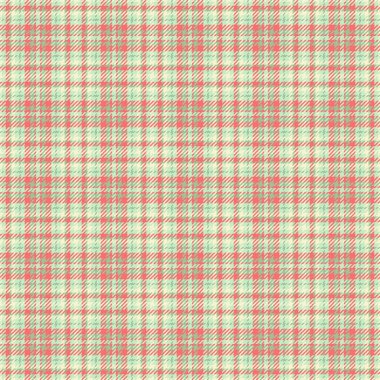 Renkli kumaş ekose kumaş, tekrarlanabilir desen dokusu pürüzsüz. Işık ve kırmızı renk paletinde arkaplan tartan vektörünü pürüzsüz kontrol et.