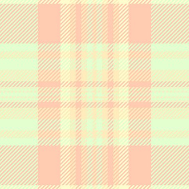 Servis vektör şablonu kontrolü, yün kumaş dokusu. Ekoseli arka plan, parlak ve turuncu renklerde kusursuz..