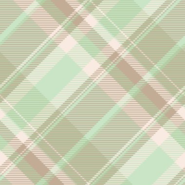 Lifli kumaş dokusunu kontrol et, çok renkli tekstil arkaplanı dikişsiz. Işık ve pastel renk paletinde Diwali ekose desenli tartan vektörü.