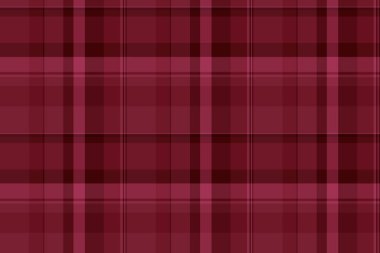 İndirimli özgeçmiş kontrolü, sevimli kumaş ekose kumaş. Pano tartan vektör deseni kırmızı ve koyu renk paletinde pürüzsüz.