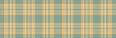 Ekose kumaş vektörü, kumaş deseni pürüzsüz. Pastel ve turuncu renk paletinde zor tekstil tartan arka plan kontrolü.