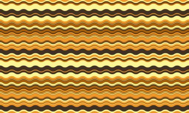 Sıcak toprak tonlarında geriye doğru dalgalı çizgiler. Tekstil tasarımı, web sitesi geçmişi ya da vintageinspired projeler için mükemmel. Bu kusursuz desen nostalji ve akıcılık hissi uyandırıyor..