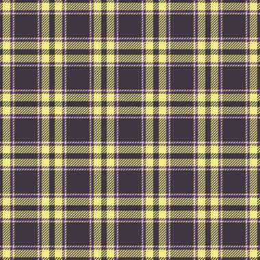 Canlı pastel sarı ve mor ekose desenli. Tekstil tasarımı, moda, web siteleri ya da modern damalı dokuya ihtiyaç duyan her proje için mükemmel..