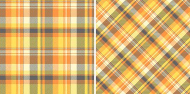 Kusursuz ekose kumaşlı kumaş dokusu vektör arkaplan kontrollü. Neşeli renklerde olsun. Yatakta yastık düzenleme.