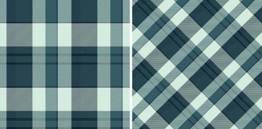 Sade deniz mavisi ve beyaz ekose desenler, tekstil tasarımı, web arkaplanı veya el işi projeleri için mükemmel..