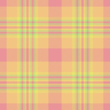 Yumuşak şeftali, sarı ve yeşil renklerde Pastel ekose desenli. Tekstil tasarımı, moda veya web sitesi geçmişi için ideal.