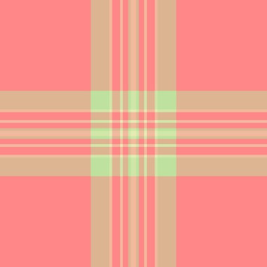 Dikilmiş ekose kumaş taşıyıcısı, kendi kendine tartan desenli arka plan. Turuncu ve kırmızı renk paleti ile ayak dokusunu kontrol et..