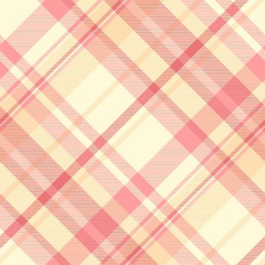 Harika vektör kumaşı, tüvit kumaş arkaplan ekoseli. İtalyanca kontrol tartan deseni kırmızı ve açık altın sarısı palette pürüzsüz.