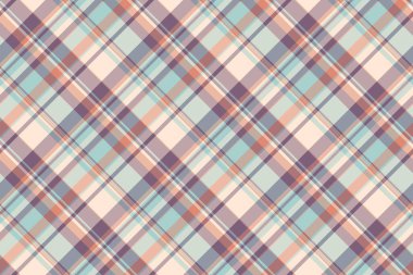 Kusursuz bir geçmişi, şık desenli tartan kumaşı var. Pastel ve beyaz renk paletinde kumaş ekoseli tara.