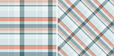 Ekoseli kumaş dikişsiz ekose kontrol arkaplanının örüntü vektör dokusu. Yılbaşı renklerinde geçiyor. Özel durumlar için yaratıcı hediye paketleme fikirleri.