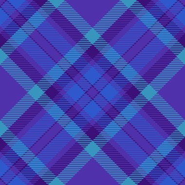 Çarpıcı mor ve mavi ekose desenli. Tekstil tasarımı, giysi, web sitesi arka planı ya da gelişmiş ve stil sahibi geometrik dokuya ihtiyaç duyan her proje için mükemmel..