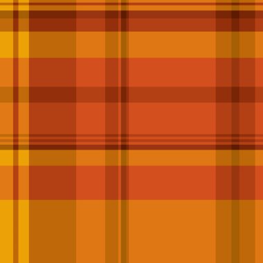 Gururlu vektör tartan pürüzsüz, servis kontrolü kumaş ekose. Turuncu ve parlak renk paletinde gerçek desen arka plan tekstil dokusu.