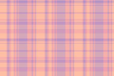 Podyum desen tartan, özelleştirilebilir dikişsiz kumaş vektörü. İngiliz tekstil arka planı ekoseli kırmızı ve açık renk paleti.