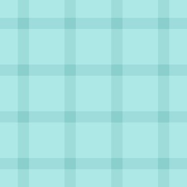 Düzgün dokuma kontrolü, nostaljik vektör desenli ekose. Canlı kumaş arkaplan, ışık ve gök mavisi paletinde dikişsiz tartan.