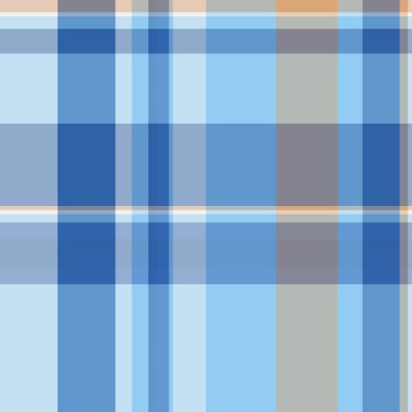 Dekoratif tekstil kontrolü, köpek dişi dikişsiz kumaş tartan. Cyan ve light renk paletinde canlandırma şablonu ekose arkaplan vektörü.