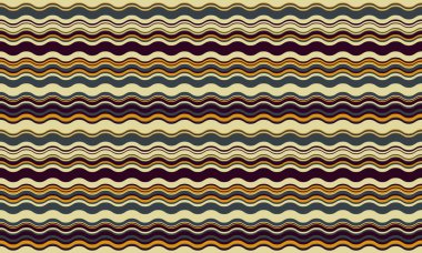 Dalgalı, parlak renklerde dalgalı çizgileri olan soyut bir arka plan, dalgalı, sıvı bir etki yaratıyor. Düz kıvrımlar ve dokulu çizgiler tasarıma zarafet, yaratıcılık ve canlılık ekler. Bu vektör dokunuşu, duvar kağıdı, tekstil veya grafik kullanımı için idealdir