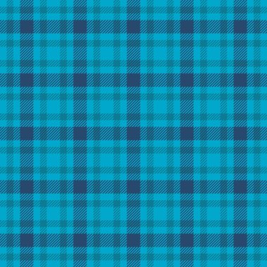 Canlı deniz mavisi ve ekose desenli. Tekstil tasarımı, giyim veya web sitesi geçmişi için mükemmel..